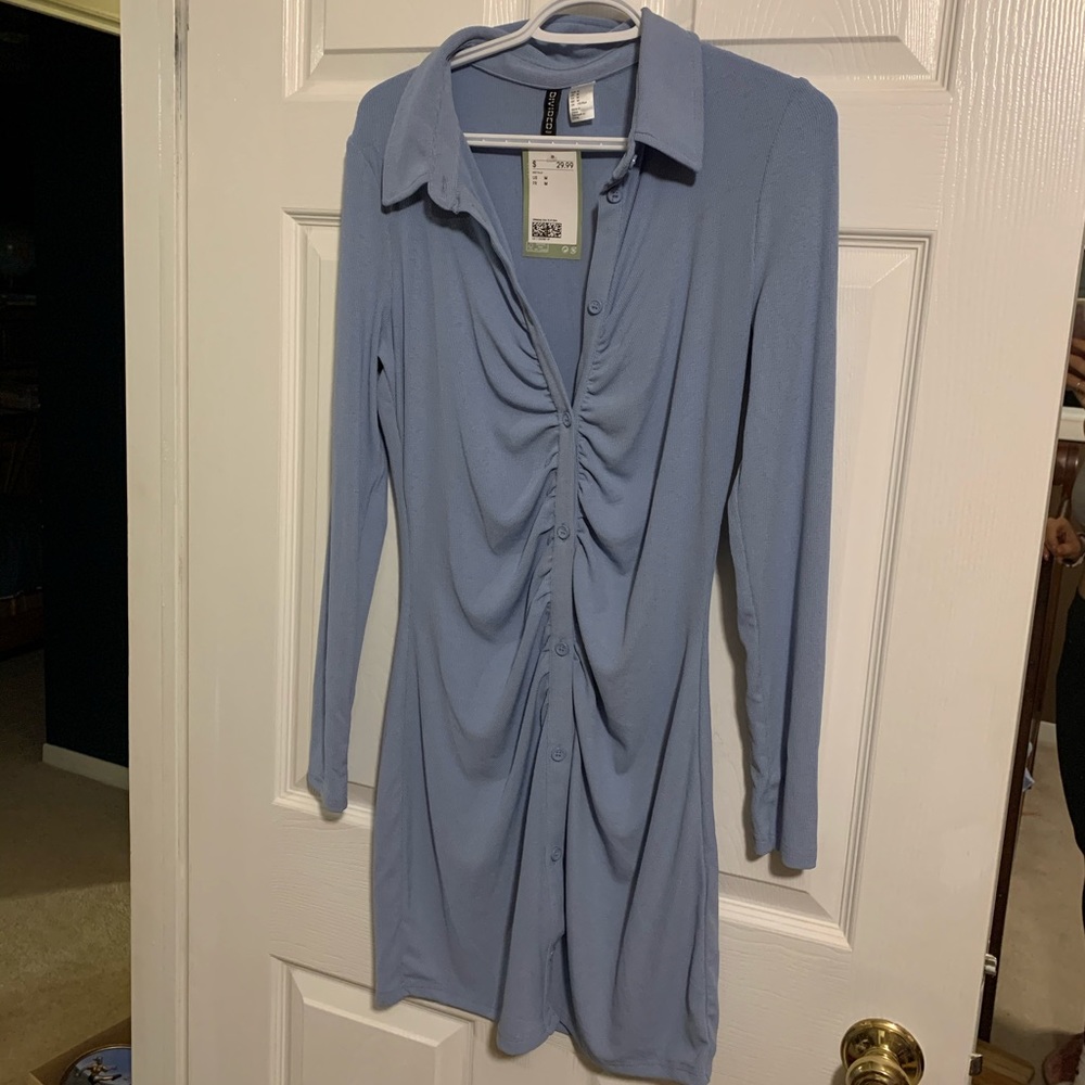 Baby Blue collared H&M dress